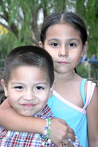 Jorgito y Valeria Juárez Orozco.