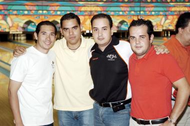 Alejandro Pámanes, Carlos Villarreal, Ismael Cepeda y Eduardo Flores.