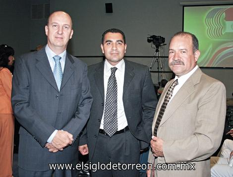 Alejandro Fuentes Gil, Emilio Rangel Woodyard y  Rene Hernández Sáenz