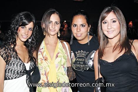 Janet Giacomán, Diana Zarzar, Dany Parra y Erica Gutiérrez