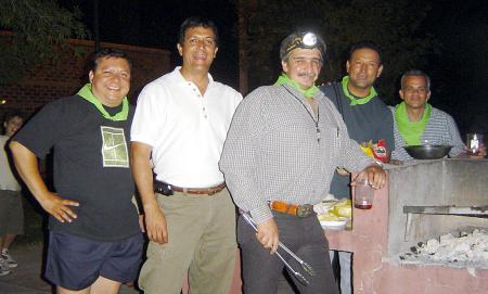 Jesús Barrera, Julián Gómez, Omar Aguirre, Chuy Barrera y Gustavo Guerrero.