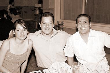 Diana Ibarra, Leonardo Montoya y Raúl Martínez.