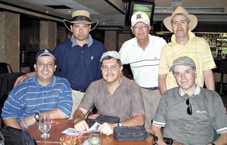 Carlos Campa, Rodolfo Castro, Jorge Landeros. Lusi Carlos Silva, Salvador Kan y Fernando Rentería.