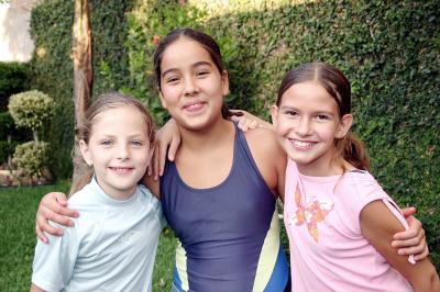 Bárbara Sánchez, Alejandra Pérez y Daniela Murra.