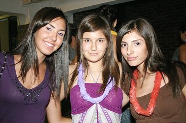 Gaby, Arriadne y Paola.