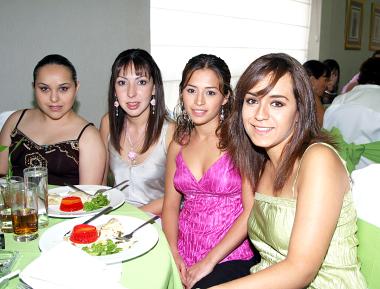 Olga García, Karina  González, Laura Quintero y Fabiola Salas.