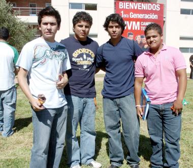 Román Duarte, Boss Hernández, Miguel Sánchez y Diego García.