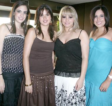 Ana Díaz de León, Mariana Manjarrez, Regina Ortiz y Estefanía Pompa.