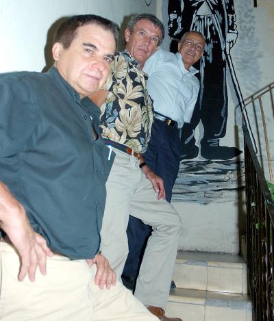 José del Bosque, Juan López y Raúl Charara.