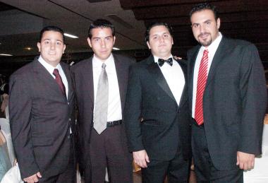 Julio Villalobos, Alejandro Salgado, Arturo Mijares y Mario Villarreal.