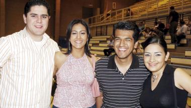 Marco Ibarra, Rosalva Mijares, Roel Méndez y Adriana Zorrila.