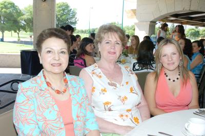 Vivi de la Peña, Margarita Willy de López y Aurora de López.