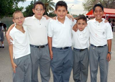 Sergio Valenzuela, Rubén Alonso, Jimmy Gidi, Fernando Romo y Barik Sada.