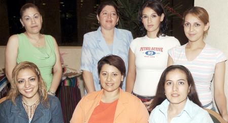 Neima Salazar, Gloria de la Torre, Sandra Ruvalcaba, Mayela Rangel de Alba, Karla Alba, Lily Alba y Brenda Ruiz.