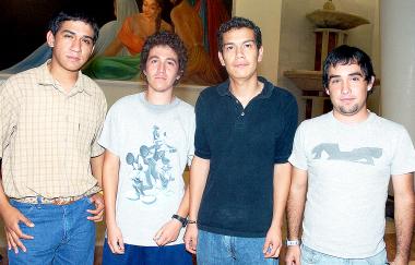 René de la Fuente, Oswaldo Nevares, Francisco Jordán y Gerardo Cervantes.