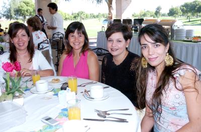 Miriam Talamás, Charmaine de Meza, María Lucía de Murra y Marcela de Gurrola