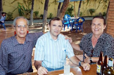 Adrián Morales, Rolando Albores y Jorge González