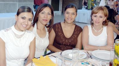 Rocío Valle, Lily Guerrero, Margarita Quintero y Susy de Rayos.