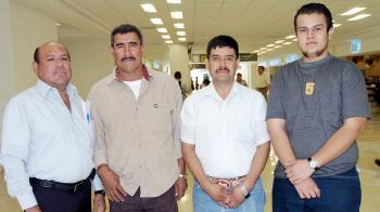 Francisco, Nicolás y José Díaz y Javier de León viajaron al DF.