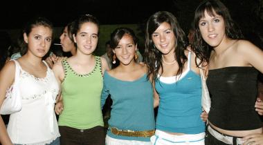 01 de octubre de 2005
 Ximena Zepeda, Bárbara garcía, Ana Araujo, Nuria González y Zaira Aguiñaga.