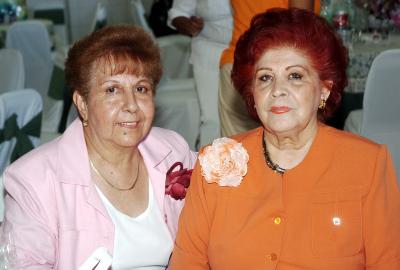 Luchita de Espino y Martha de la Rosa