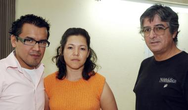 Elías Kury, Graciela Álvarez y Armando Monsiváis.