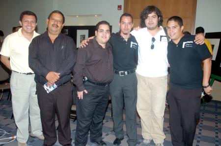 Gerardo Corrales, Carlos Abraham Cisneros, Gustavo Borroel, Iván Gutiérrez y Enrique Terrazas