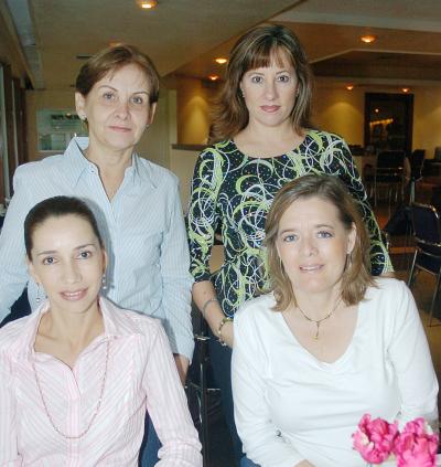 Ema de la Peña, Gabriela  Natera, Georgina de Mena y Pilar de Marroquín.