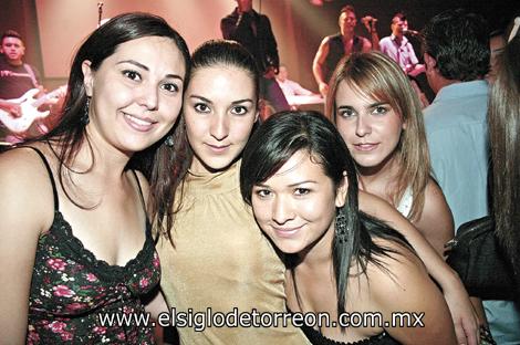 Fernanda Álvarez, Marcela Muñoz, Cecy Ávalos y Florencia Garza