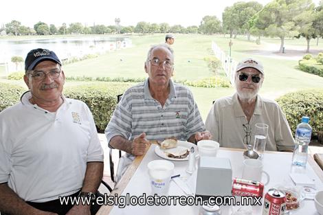 Jorge Enderi, Manolo Vázquez y Ramiro Ortiz