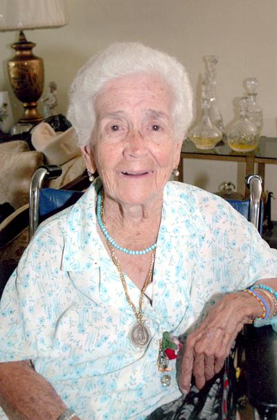 María del Roble López de Gutiérrez celebró 90 años de vida.