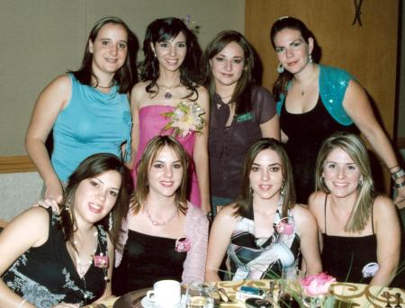 Cristy Rosas de Dovalina, Doris Saldaña, Priscila Álvarez  de Jaime, Briscia Sada, María Elena Cedillo, Sofía Garza de Marcos, Susana Garza y Sandy de Orozco.