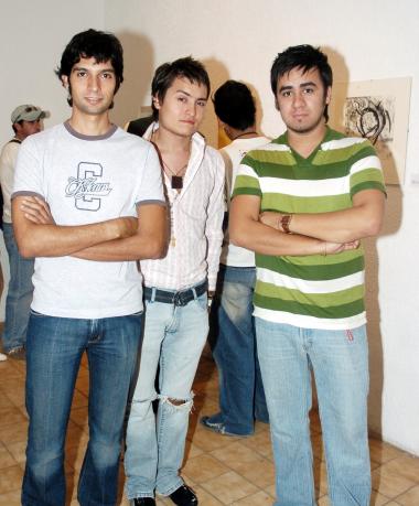 Carlos Díaz, Jorge Lugo y Carlos Acosta.