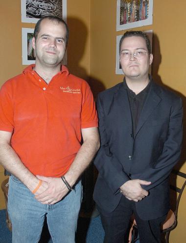 Emmanuel Delaloy y Ricardo Reyes.