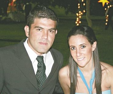 Emilio Villarreal y Lorena González.