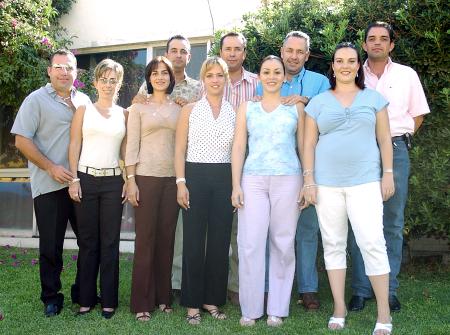 Javier y Mayra González, Javier y Beatriz Martínez, Raúl y Tete Martínez, Pablo y Caty Lechuga, Jaime y Eva Aguilera, del Club Sembradores Laguna