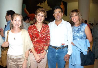 Marilis Garza, Rosario Fernández, Gabriel Aguilar y Adriana Aguilar.