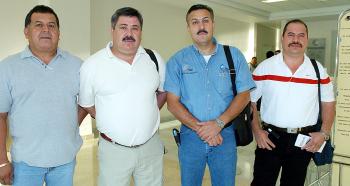 Roberto González, Ricardo Hernández, Cruz González y Juan Delgado viajaron a Mazatlán.