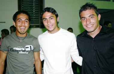 Rogelio López, Agustín Herrera y René Carrillo.