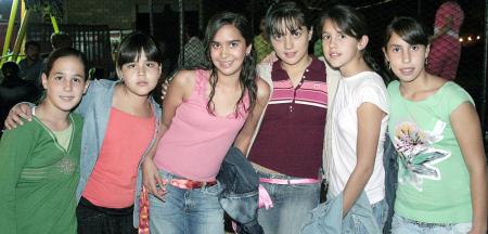 Frida González, Cokina Magaña, Paulina Veyán, Mariana Mijares, Ana Paula Bravo y Paty Berumen.