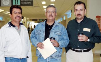 Hilario Vélez, Luis Rogelio Muñoz y Jaime Muñoz viajaron al DF.