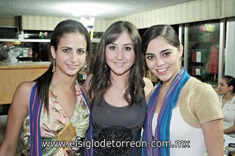 Diana Zarzar, Erika Gutiérrez y Sory Garza