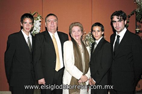 Armando del Moral Torres, Luis G. Del Moral Rossete, Covadonga Rosette de Del Moral, Gerardo y Luis Del Moral Torres