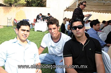 Diego Campa, Jorge Villarreal y Beto Díaz de León