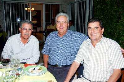 Luis de la Rosa, Marco Antonio Portal y Roberto Barranco.