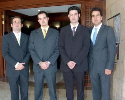 Andrés Pérez Amarante, Roberto Garza, Luis Antonio Gibert y Juan Eduardo Villalobos.