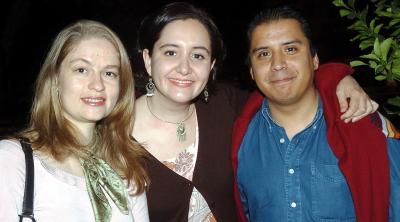 Cristina Treviño, Paty Hernández y Miguel Canseco.