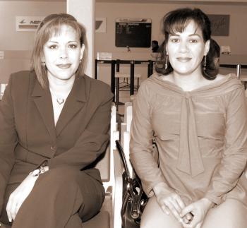 Claudia Casas y Claudia Torres viajaron al DF.