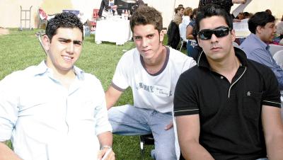 Diego Campa, Jorge Villarreal y Beto Díaz de León.