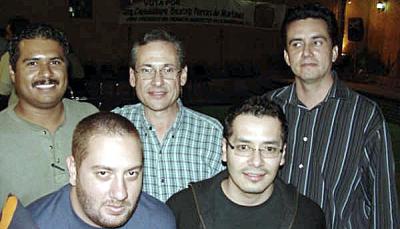 Jorge Guerrero, José Ángel Toraño, Fernando Máynez, Daniel Pérez y José Luis Orozco